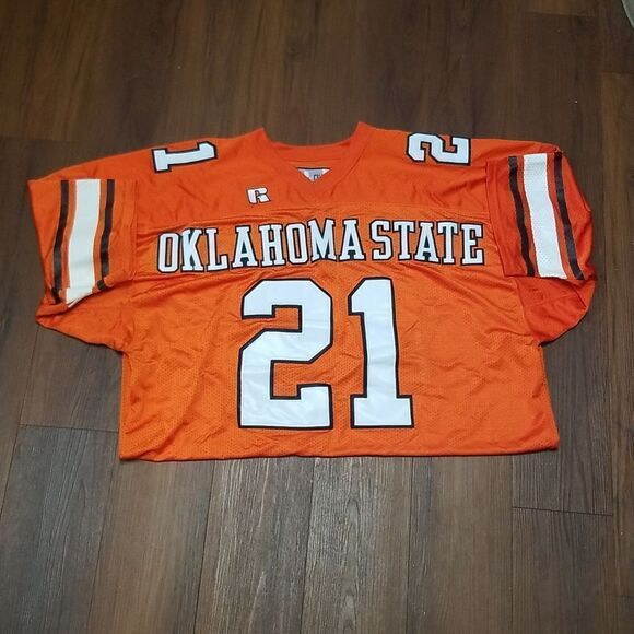 Barry Sanders Oklahoma State Jersey Russell Athletics Collegiate Legends Size 56 - Picture 7 of 7